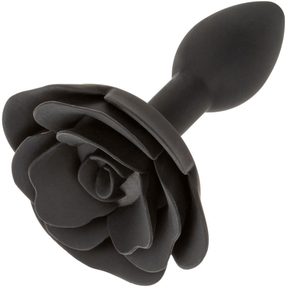 Butt Plugs & Probes | Forbidden Small Rose Silicone Butt Plug – Black