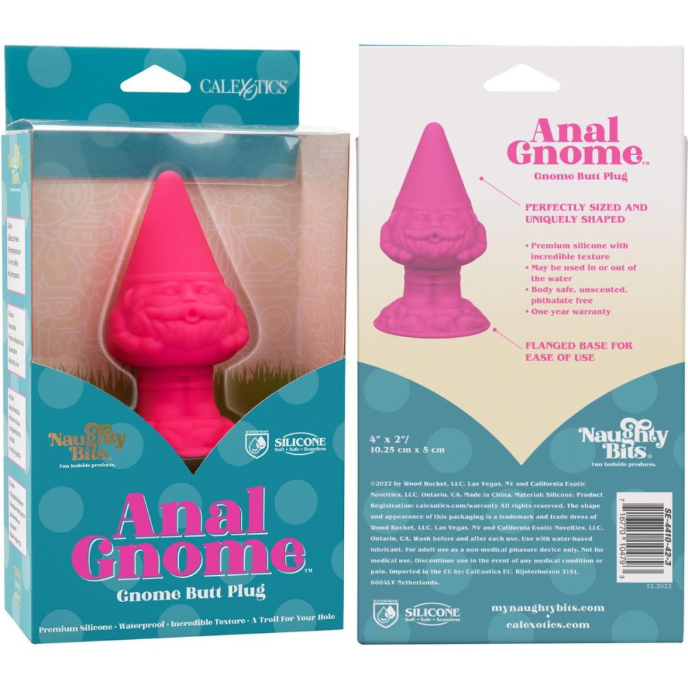 Butt Plugs & Probes | Naughty Bits Anal Gnome Silicone Butt Plug – Pink