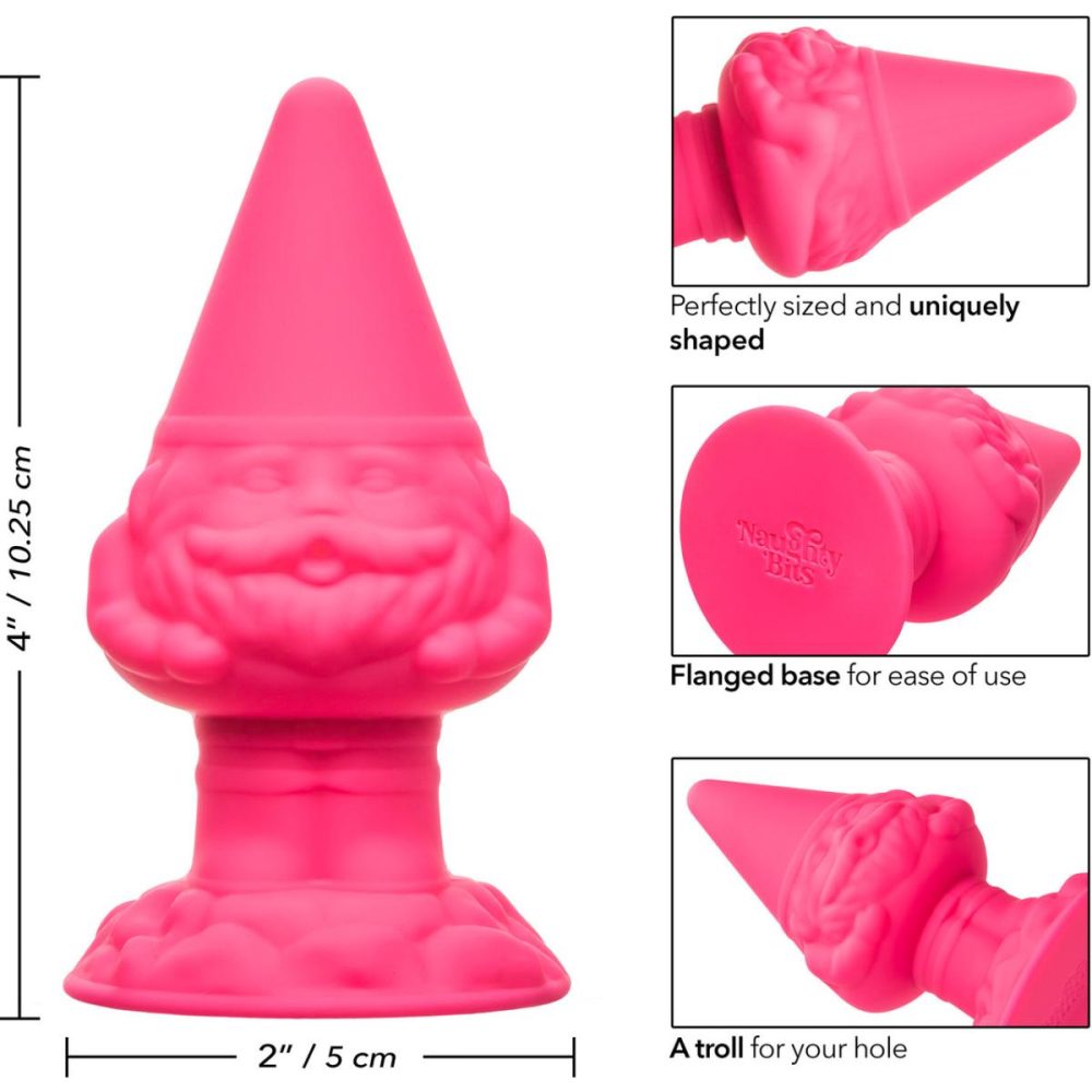 Butt Plugs & Probes | Naughty Bits Anal Gnome Silicone Butt Plug – Pink