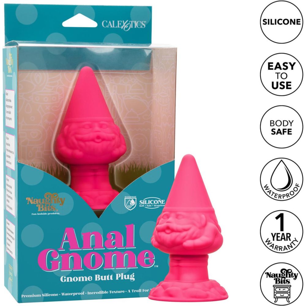 Butt Plugs & Probes | Naughty Bits Anal Gnome Silicone Butt Plug – Pink