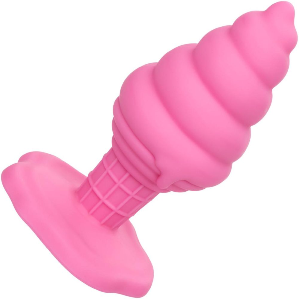 Butt Plugs & Probes | Naughty Bits Yum Bum Ice Cream Cone Silicone Butt Plug – Pink