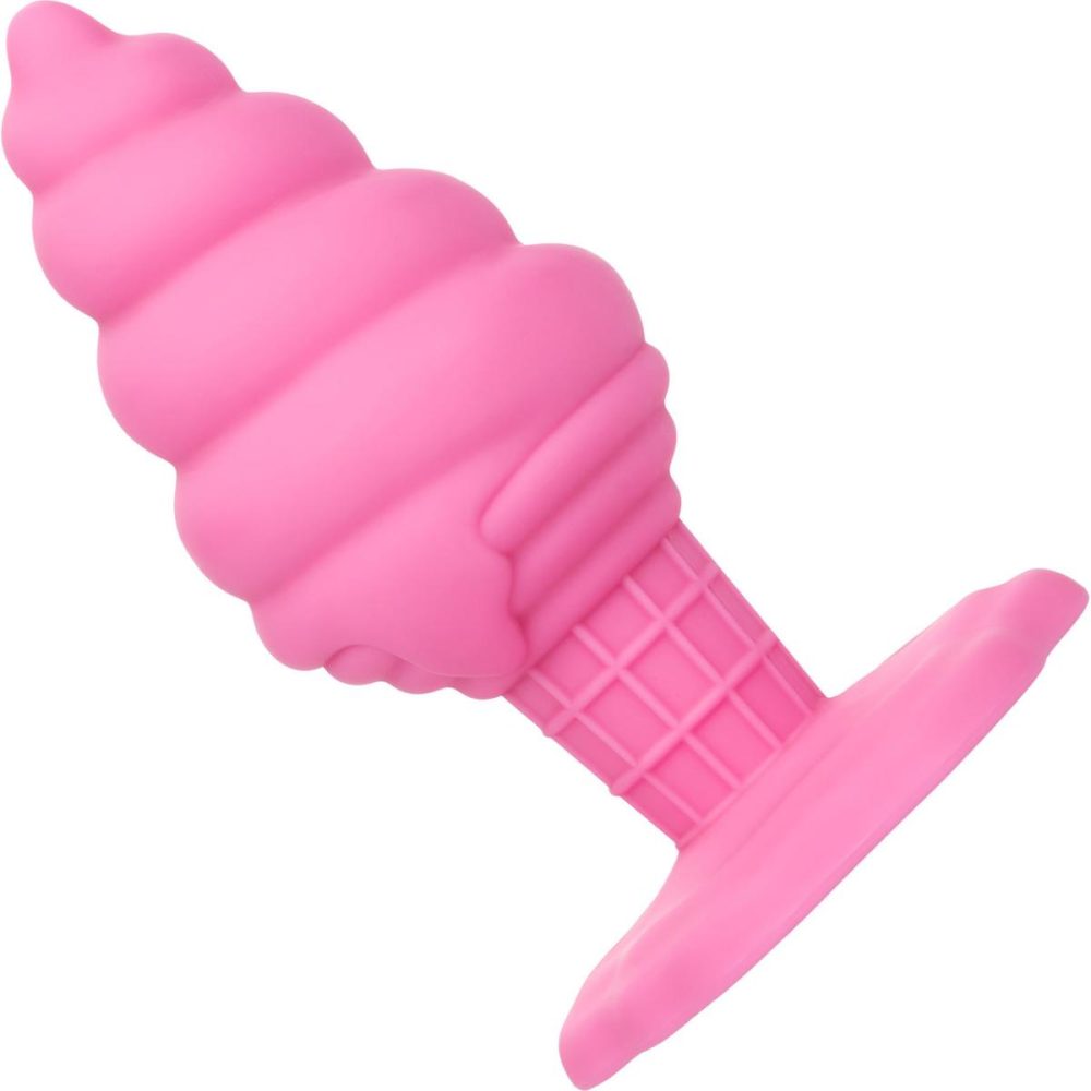 Butt Plugs & Probes | Naughty Bits Yum Bum Ice Cream Cone Silicone Butt Plug – Pink