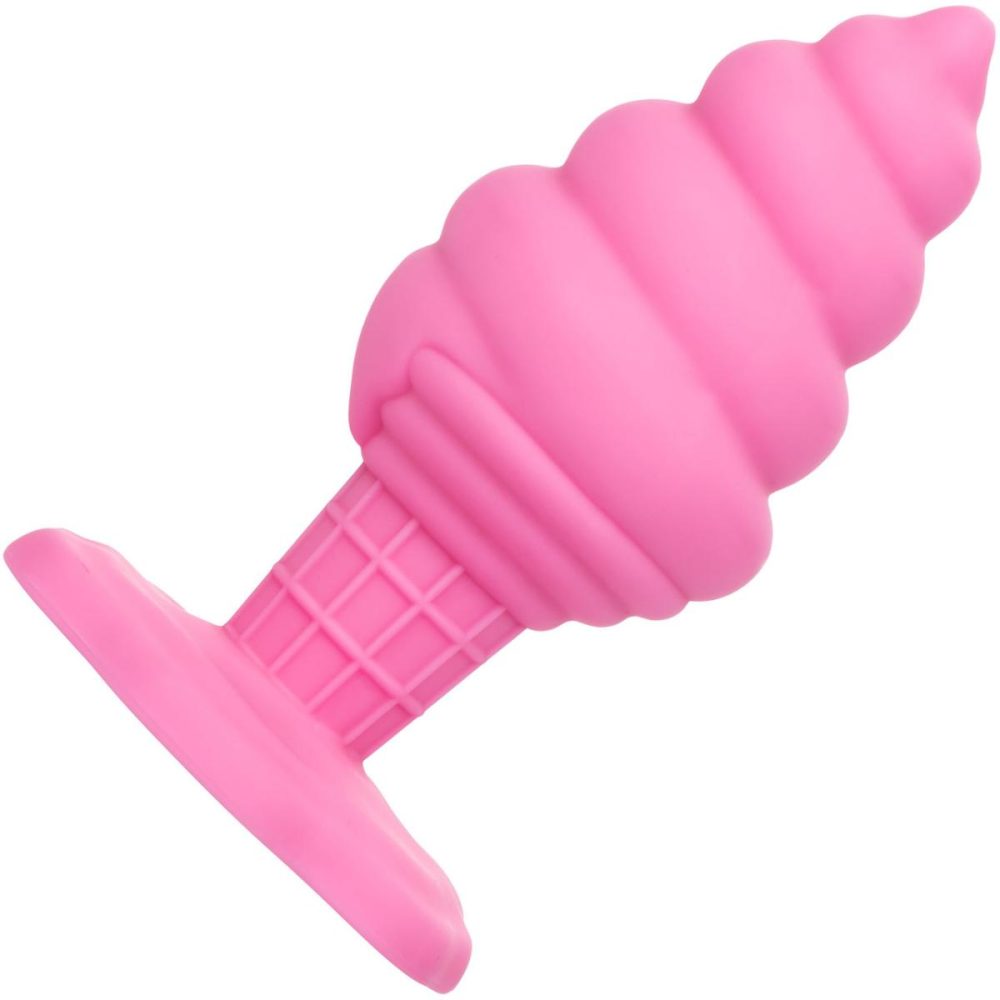 Butt Plugs & Probes | Naughty Bits Yum Bum Ice Cream Cone Silicone Butt Plug – Pink