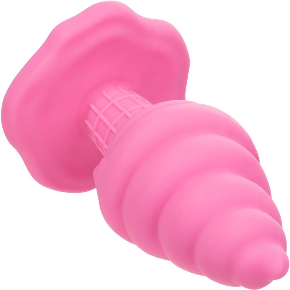 Butt Plugs & Probes | Naughty Bits Yum Bum Ice Cream Cone Silicone Butt Plug – Pink