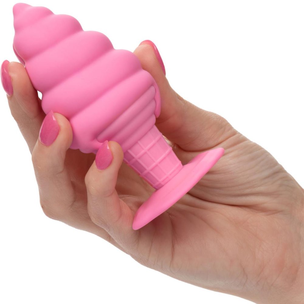 Butt Plugs & Probes | Naughty Bits Yum Bum Ice Cream Cone Silicone Butt Plug – Pink