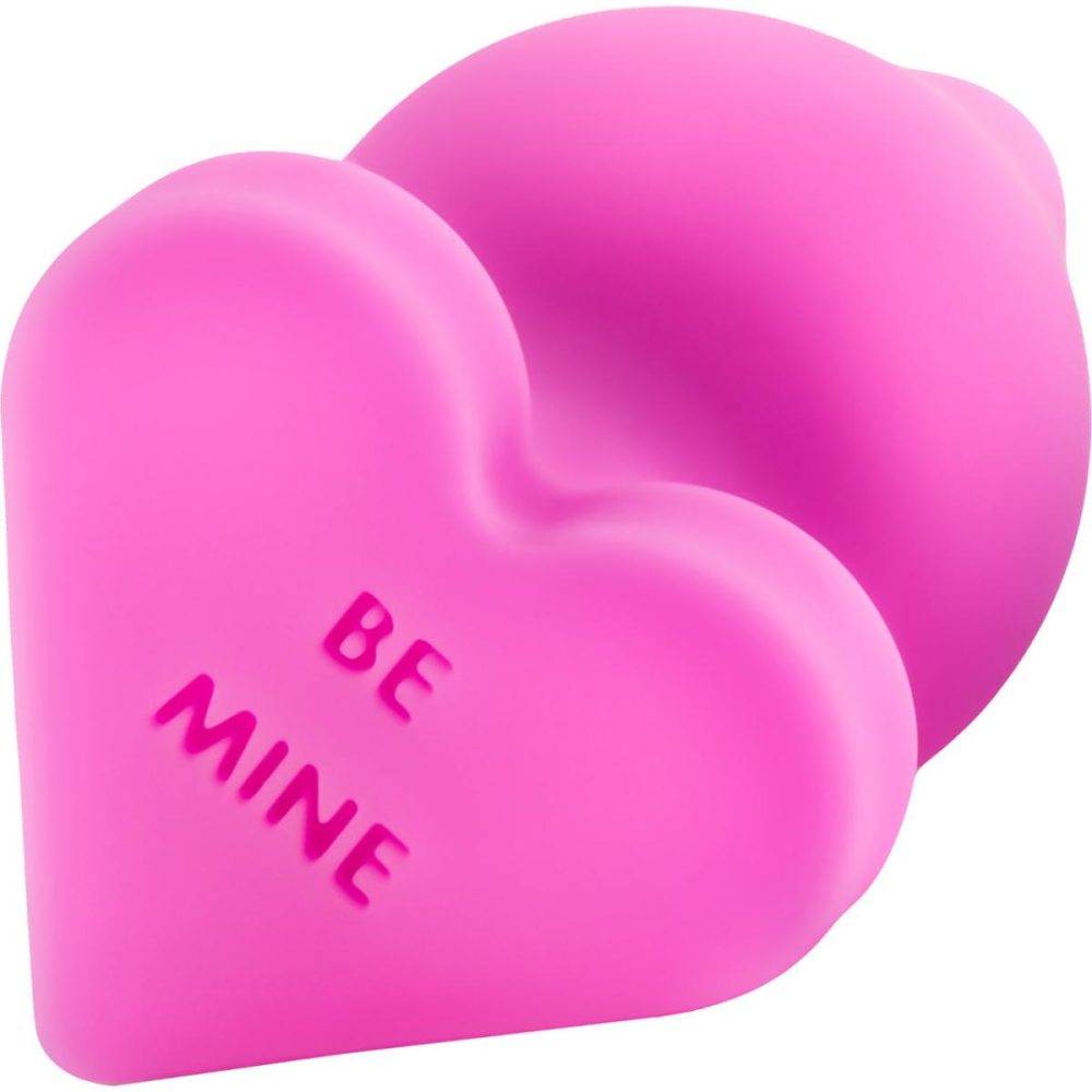 Butt Plugs & Probes | Play With Me Naughty Candy Heart Silicone Butt Plug – Be Mine Pink