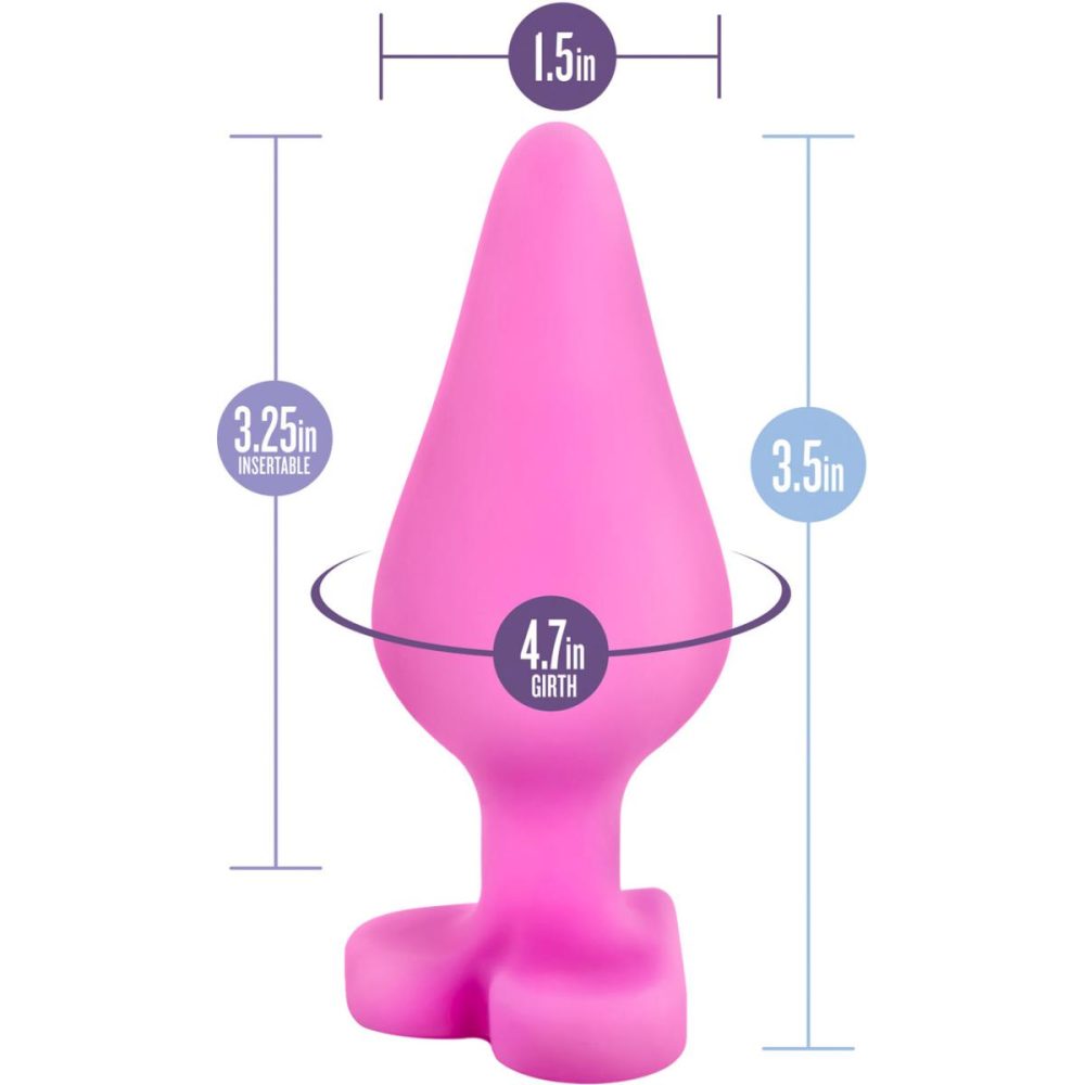 Butt Plugs & Probes | Play With Me Naughty Candy Heart Silicone Butt Plug – Be Mine Pink