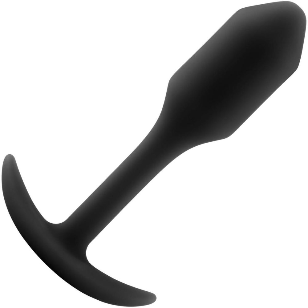 Butt Plugs & Probes | Snug Plug 1 Small Silicone Weighted Butt Plug – Black