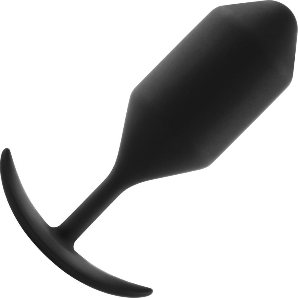 Butt Plugs & Probes | Snug Plug 4 Extra-Large Silicone Weighted Butt Plug – Black