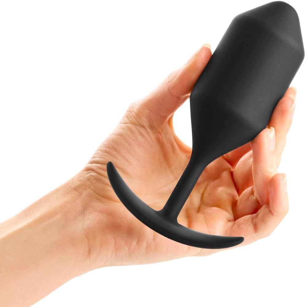 Butt Plugs & Probes | Snug Plug 4 Extra-Large Silicone Weighted Butt Plug – Black