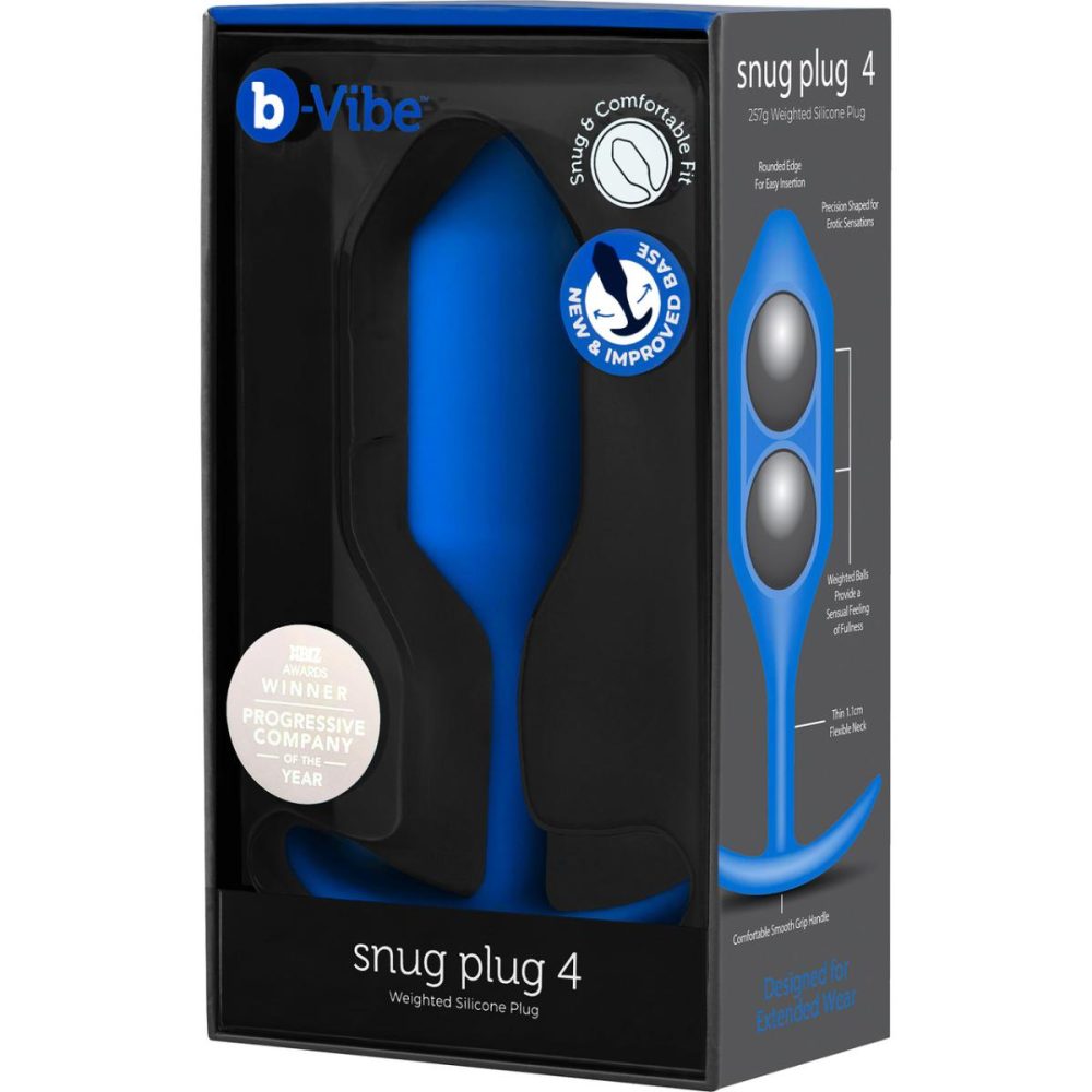 Butt Plugs & Probes | Snug Plug 4 Extra-Large Silicone Weighted Butt Plug – Navy