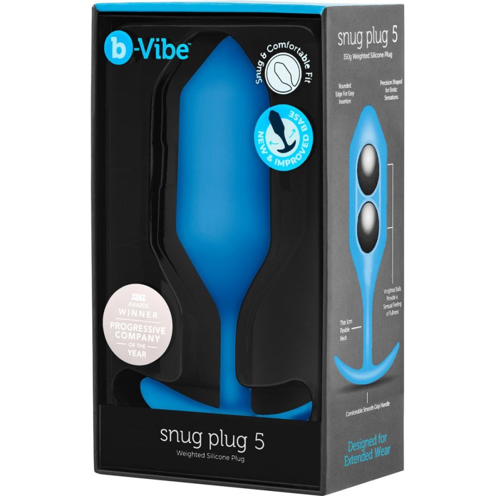 Butt Plugs & Probes | Snug Plug 5 XXL Silicone Weighted Butt Plug – Blue