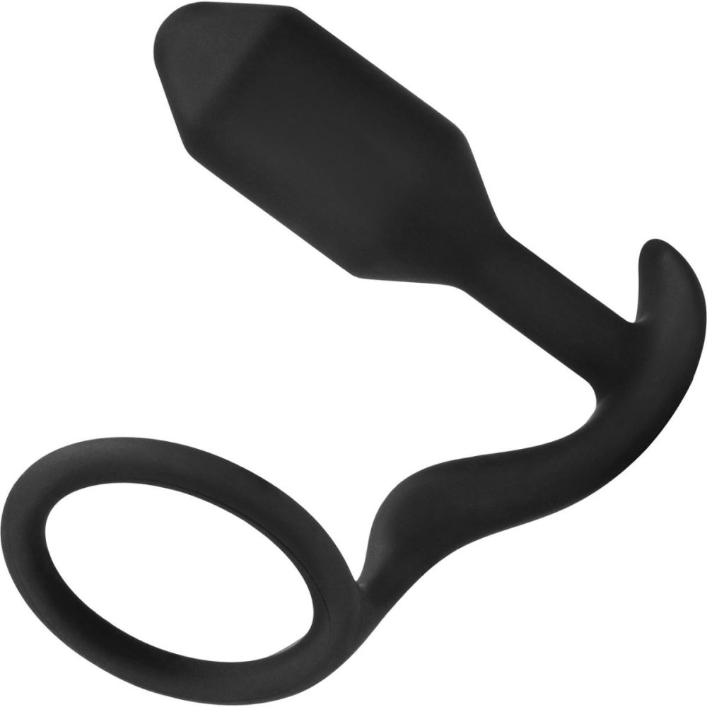 Butt Plugs & Probes | Snug & Tug Weighted Silicone Plug & Penis-Ring