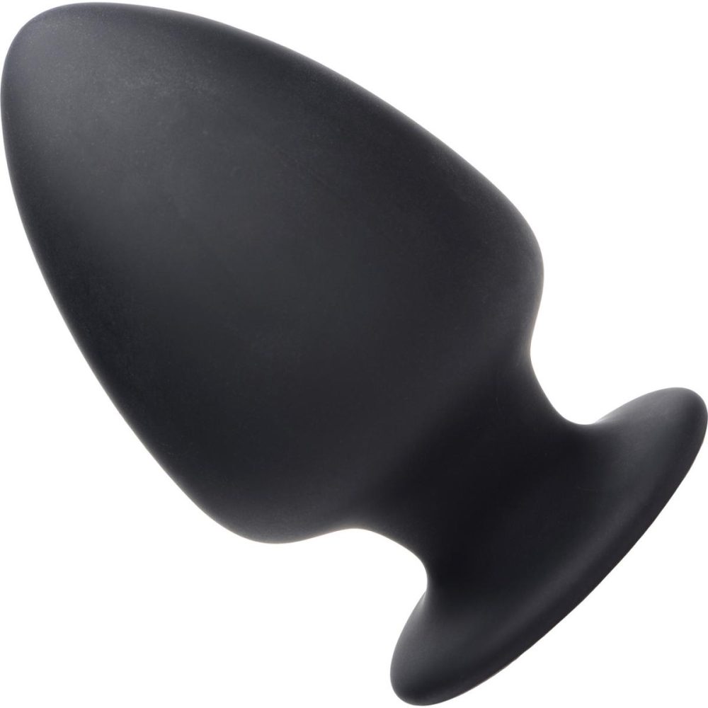 Butt Plugs & Probes | Squeezable Silicone Anal Plug, Large – Black