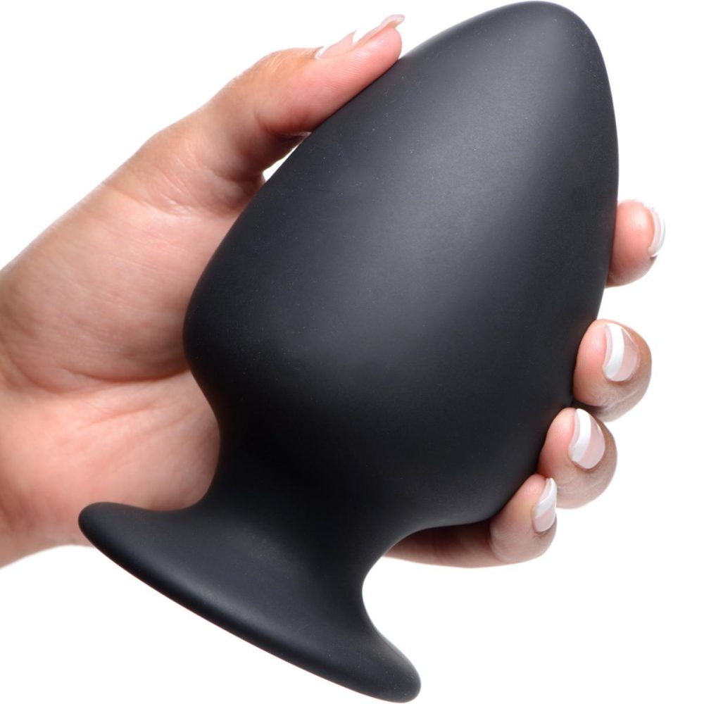 Butt Plugs & Probes | Squeezable Silicone Anal Plug, Large – Black