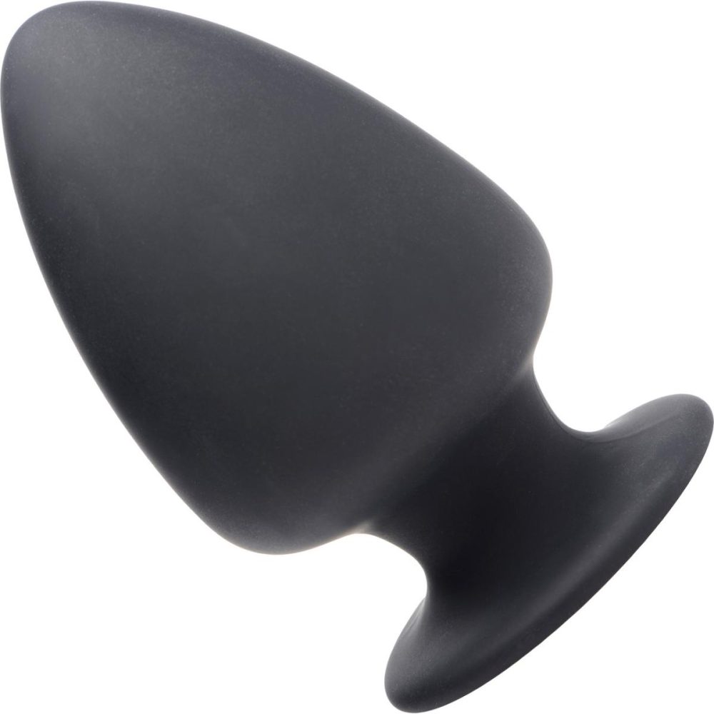 Butt Plugs & Probes | Squeezable Silicone Anal Plug, Medium – Black