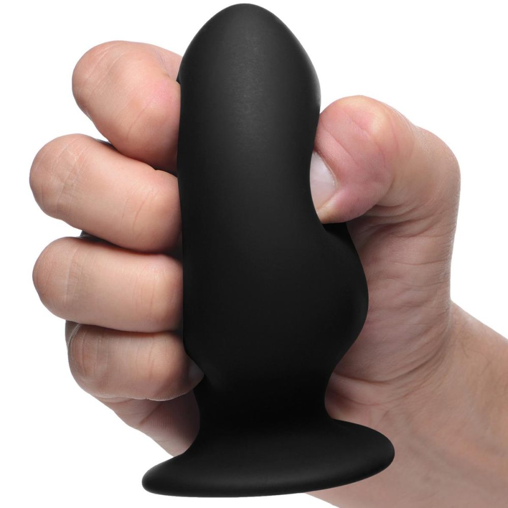 Butt Plugs & Probes | Squeezable Silicone Anal Plug, Medium – Black