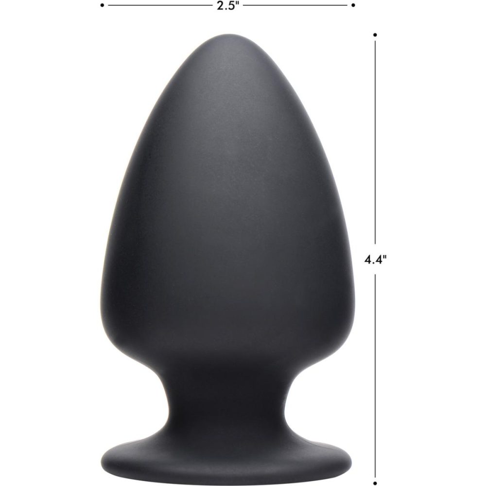 Butt Plugs & Probes | Squeezable Silicone Anal Plug, Medium – Black