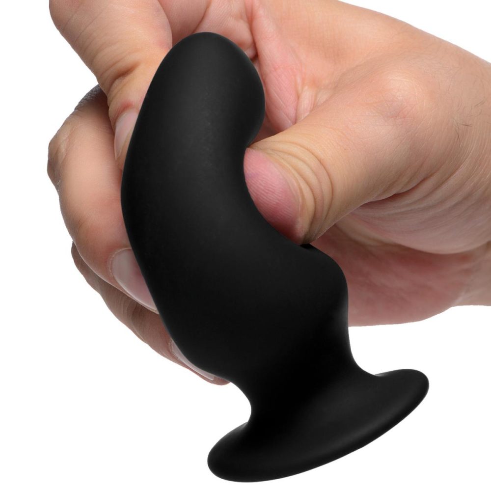 Butt Plugs & Probes | Squeezable Silicone Anal Plug, Small – Black