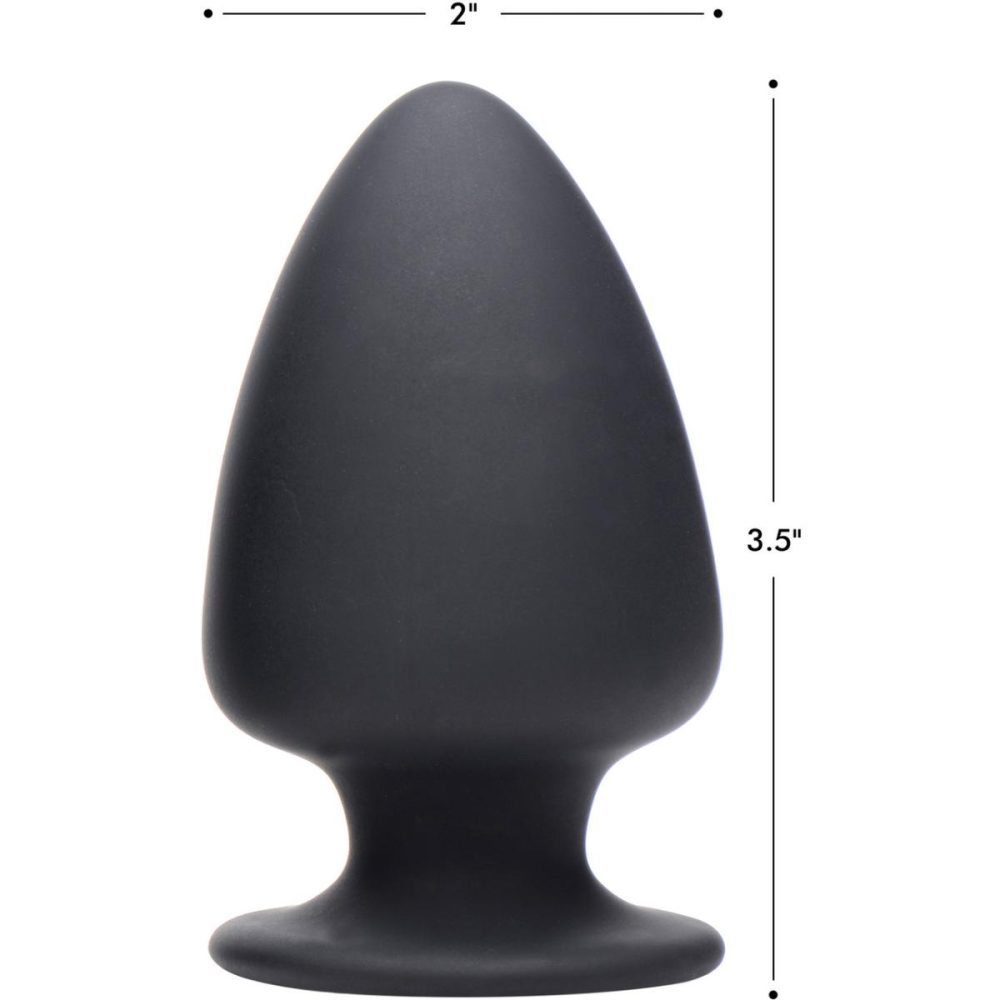 Butt Plugs & Probes | Squeezable Silicone Anal Plug, Small – Black