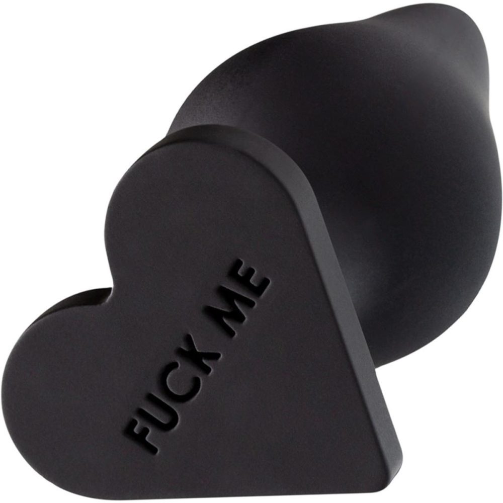 Butt Plugs & Probes | Temptasia Fuck Me Silicone Butt Plug – Black