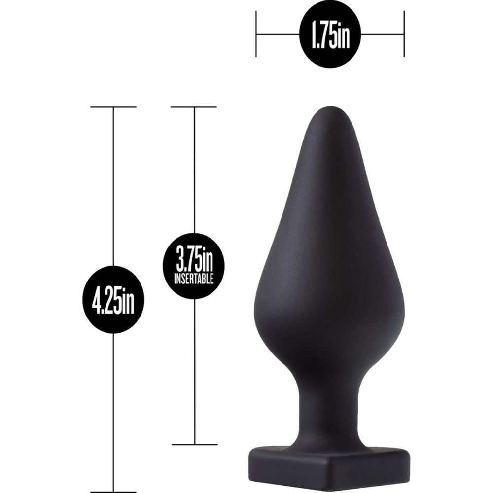 Butt Plugs & Probes | Temptasia Fuck Me Silicone Butt Plug – Black