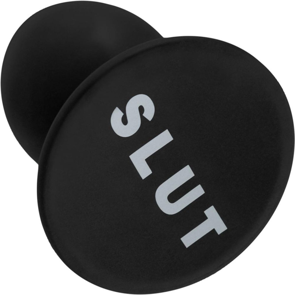 Butt Plugs & Probes | Temptasia Slut Plug Silicone Anal Plug – Black