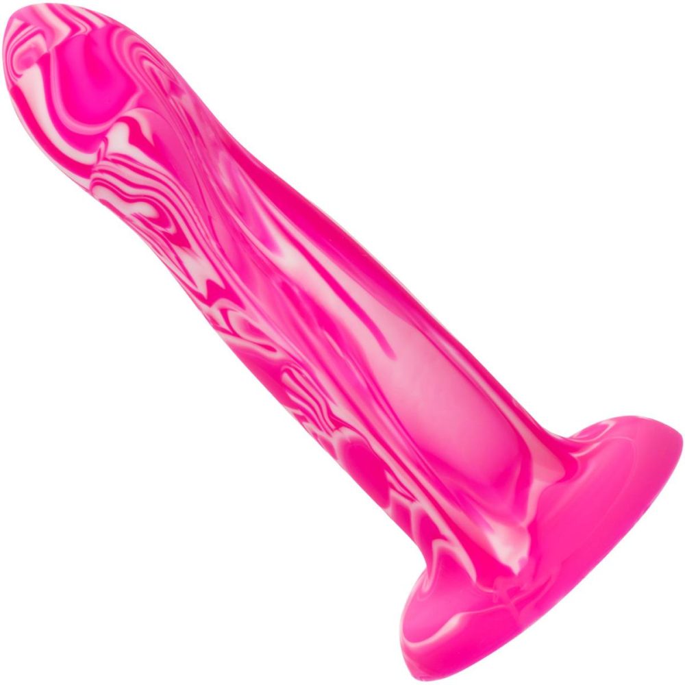 Butt Plugs & Probes | Twisted Love Twisted Probe 4.75" Silicone Suction Cup Dildo – Pink & White