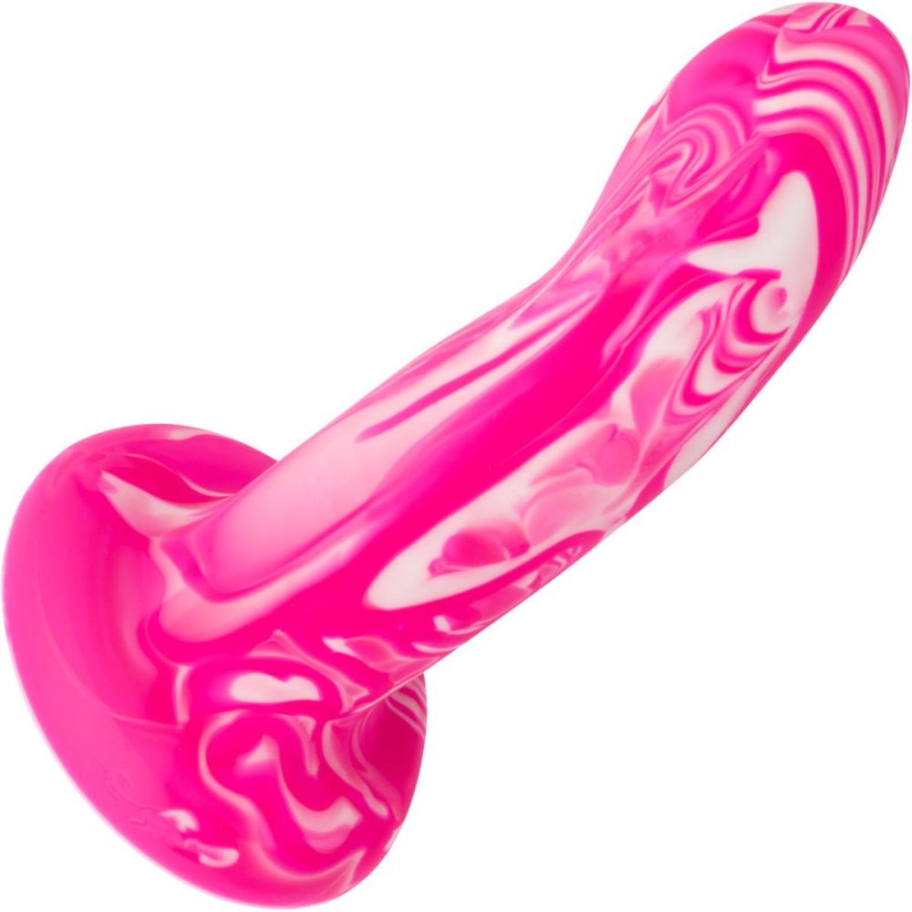 Butt Plugs & Probes | Twisted Love Twisted Probe 4.75" Silicone Suction Cup Dildo – Pink & White