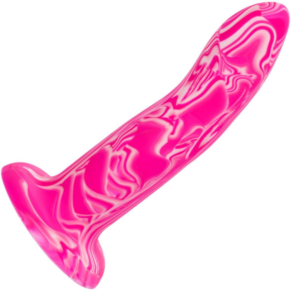 Butt Plugs & Probes | Twisted Love Twisted Probe 4.75" Silicone Suction Cup Dildo – Pink & White