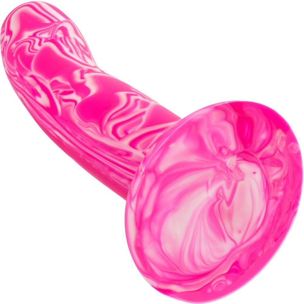 Butt Plugs & Probes | Twisted Love Twisted Probe 4.75" Silicone Suction Cup Dildo – Pink & White