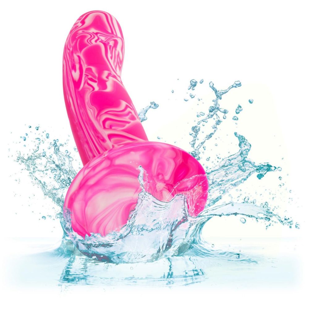 Butt Plugs & Probes | Twisted Love Twisted Probe 4.75" Silicone Suction Cup Dildo – Pink & White