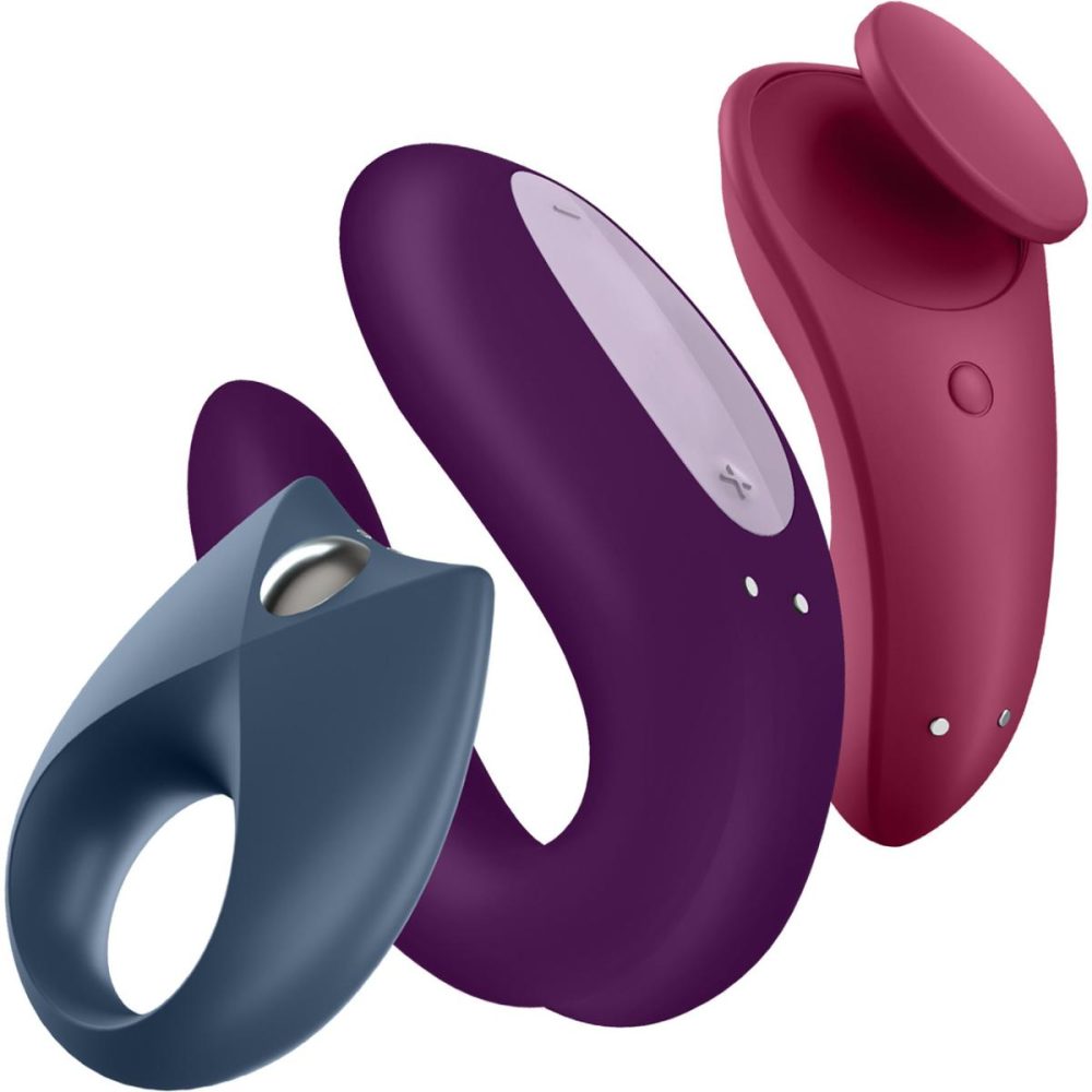 Couples Vibrators | Partner Box 3 – Double Joy Couple’s Vibe, Sexy Secret Panty Vibe & Royal One Vibrating Cock Ring