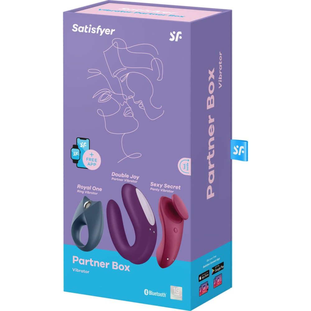 Couples Vibrators | Partner Box 3 – Double Joy Couple’s Vibe, Sexy Secret Panty Vibe & Royal One Vibrating Cock Ring