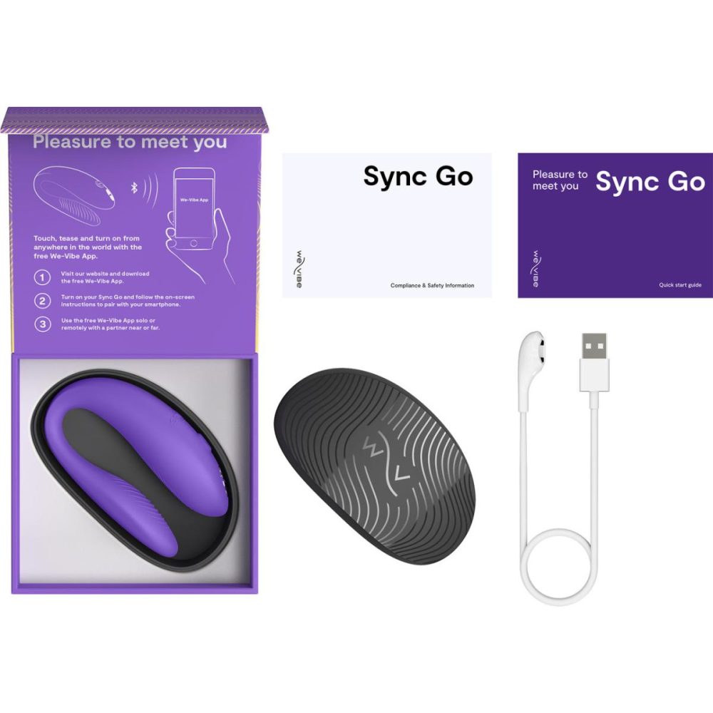 Couples Vibrators | Sync Go App Enabled Waterproof Rechargeable Couples Vibrator – Purple