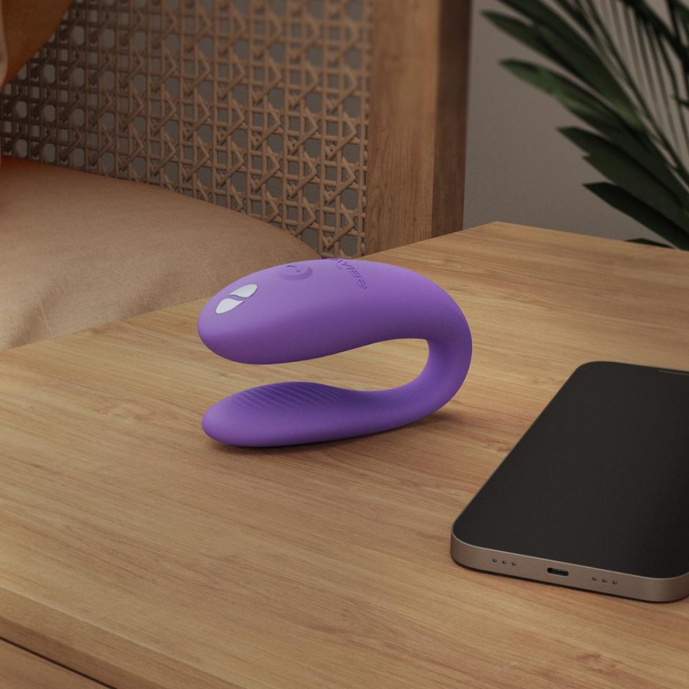 Couples Vibrators | Sync Go App Enabled Waterproof Rechargeable Couples Vibrator – Purple