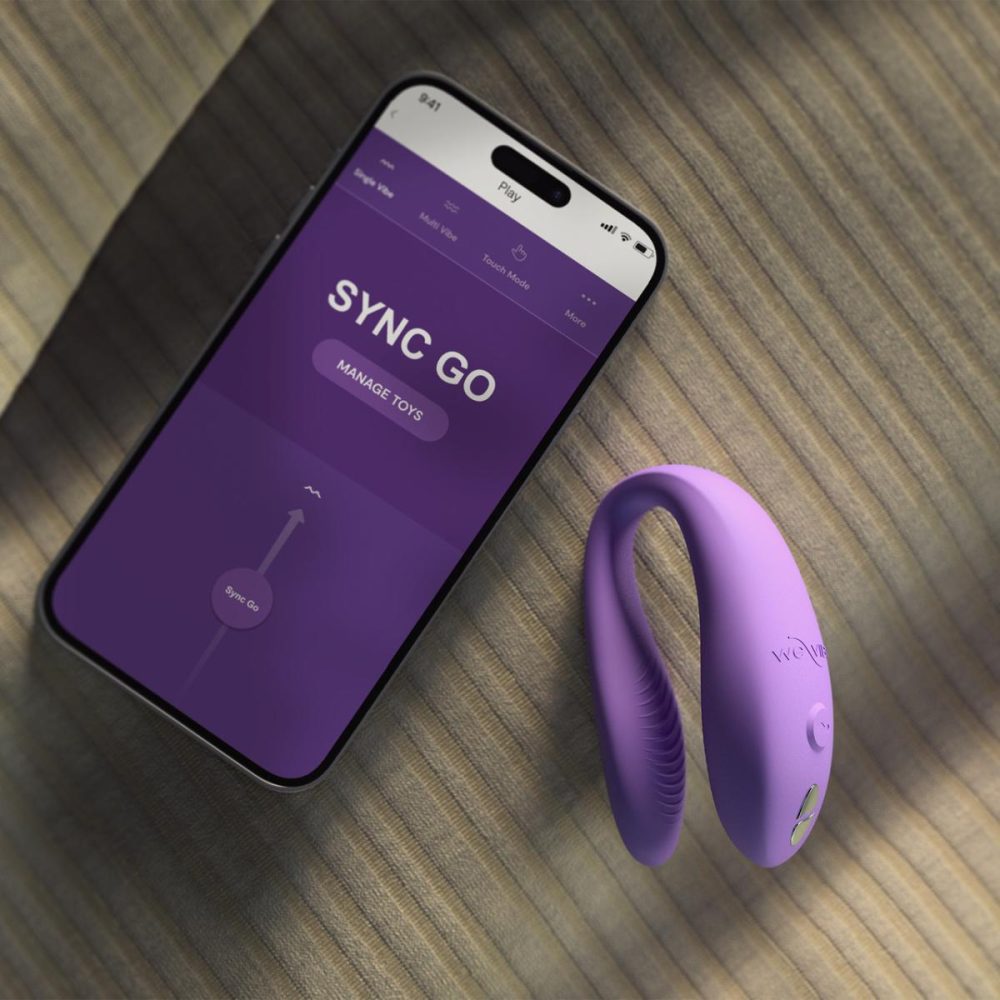 Couples Vibrators | Sync Go App Enabled Waterproof Rechargeable Couples Vibrator – Purple