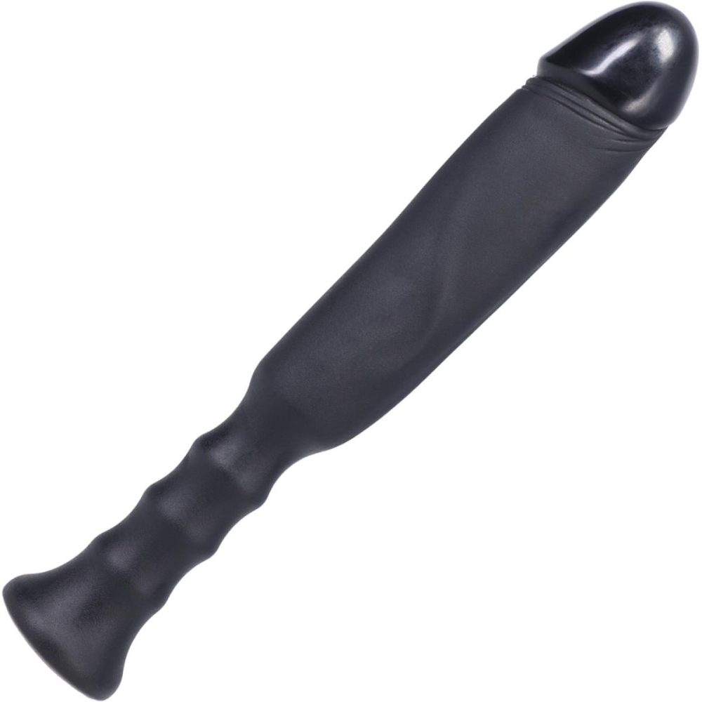 Dildos, Buffers & Grinders | Anaconda Silicone Dildo With Handle – Onyx