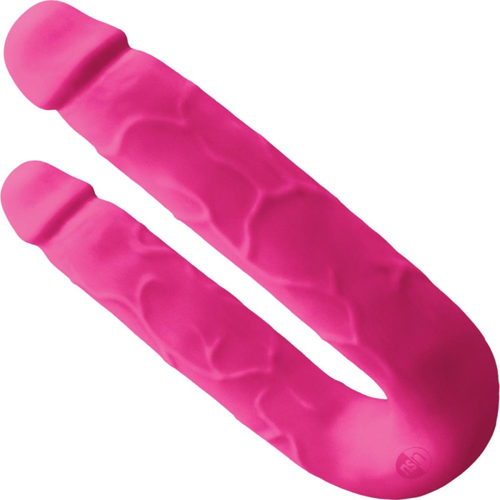 Dildos, Buffers & Grinders | Colours DP Pleasures Pink Silicone Double Dildo