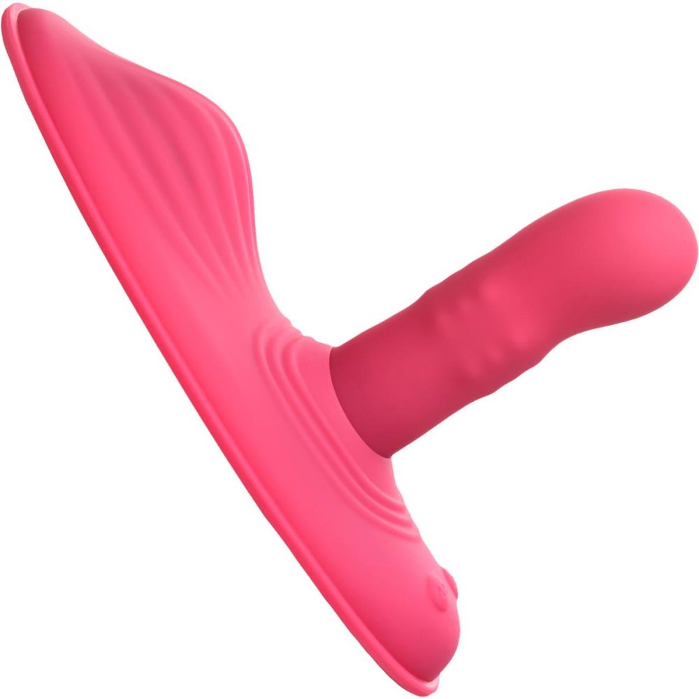 Dildos, Buffers & Grinders | Inmi Spin ‘N’ Grind Rotating & Vibrating Silicone Rechargeable Grinder With Remote – Pink