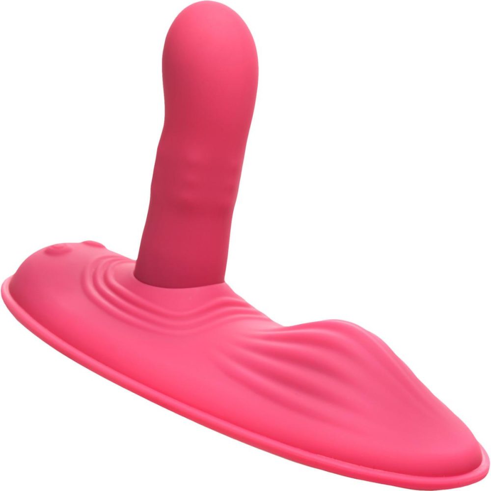 Dildos, Buffers & Grinders | Inmi Spin ‘N’ Grind Rotating & Vibrating Silicone Rechargeable Grinder With Remote – Pink