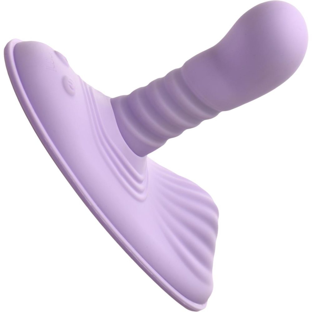 Dildos, Buffers & Grinders | Inmi Thrust ‘N’ Grind Thrusting & Vibrating Silicone Rechargeable Grinder With Remote – Purple