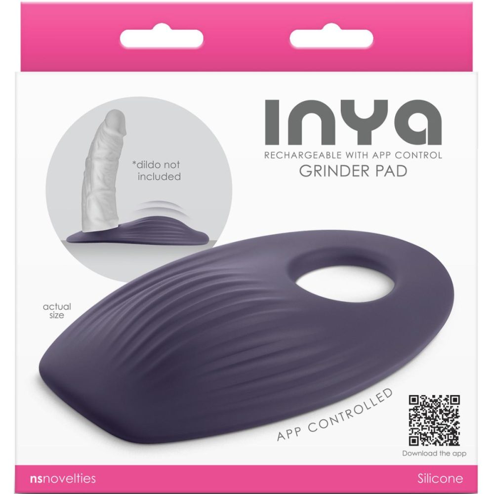 Dildos, Buffers & Grinders | Inya Grinder Silicone App Controlled Waterproof Grinder Pad With Dildo Holder – Gray