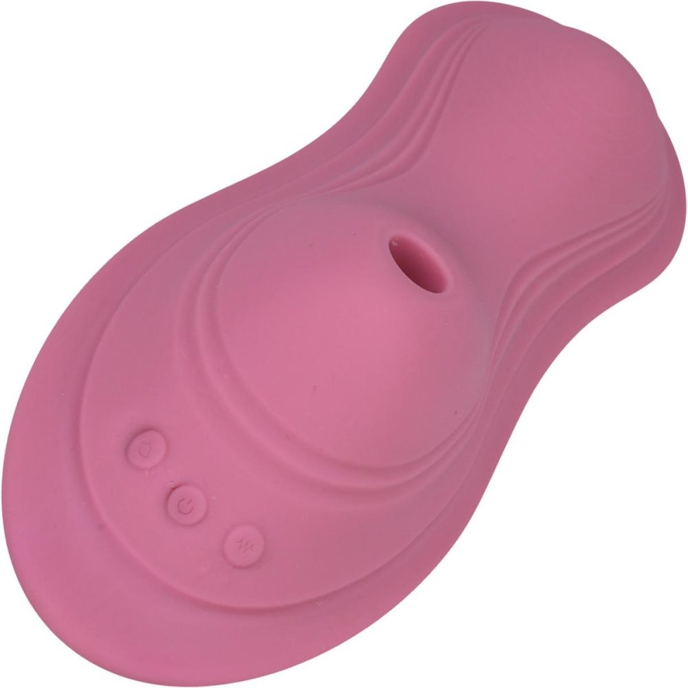 Dildos, Buffers & Grinders | iRide Pleasure Seat Suck Vibrating Grinder Pad With Suction & Remote – Dusty Pink