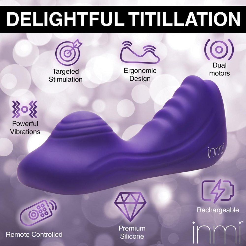 Dildos, Buffers & Grinders | Ride N’ Grind 10X Rechargeable Waterproof Silicone Vibrating Grinder With Remote – Purple