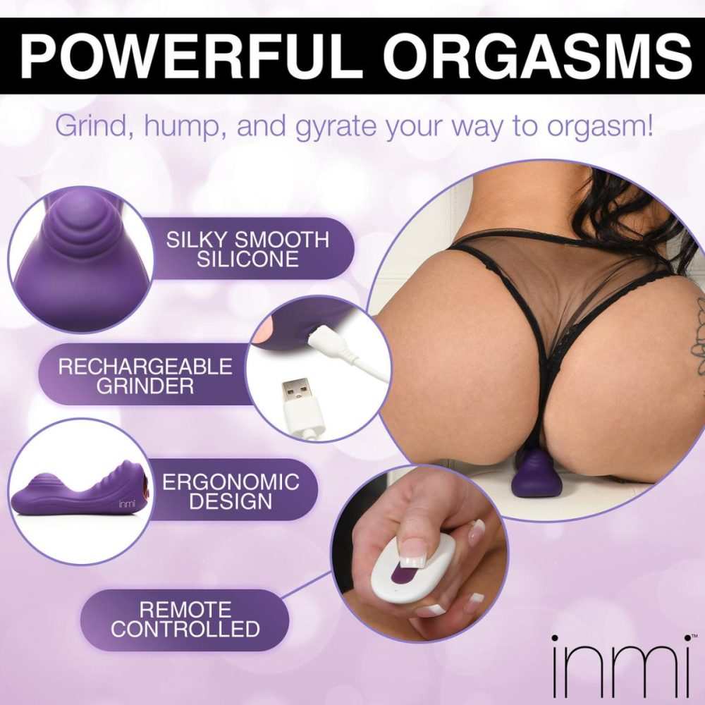 Dildos, Buffers & Grinders | Ride N’ Grind 10X Rechargeable Waterproof Silicone Vibrating Grinder With Remote – Purple