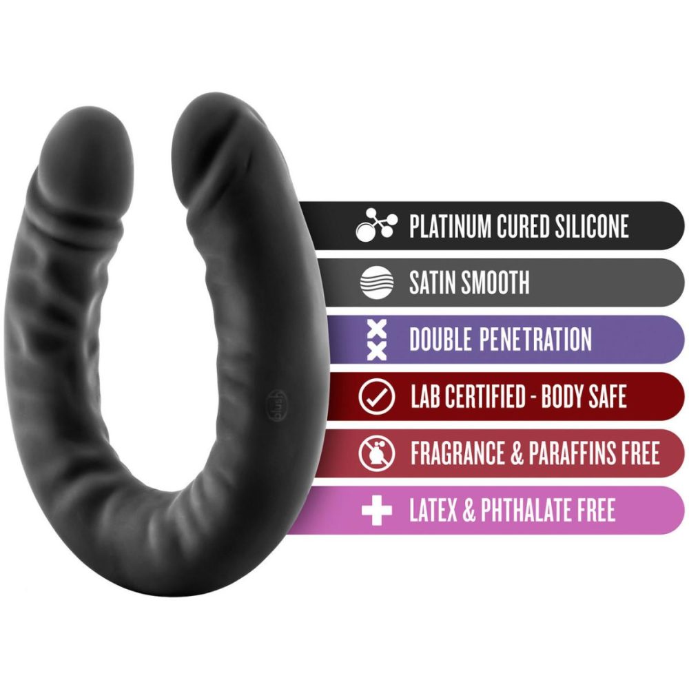 Dildos, Buffers & Grinders | Ruse 18 Inch Silicone Double Headed Dildo by Novelties – Black