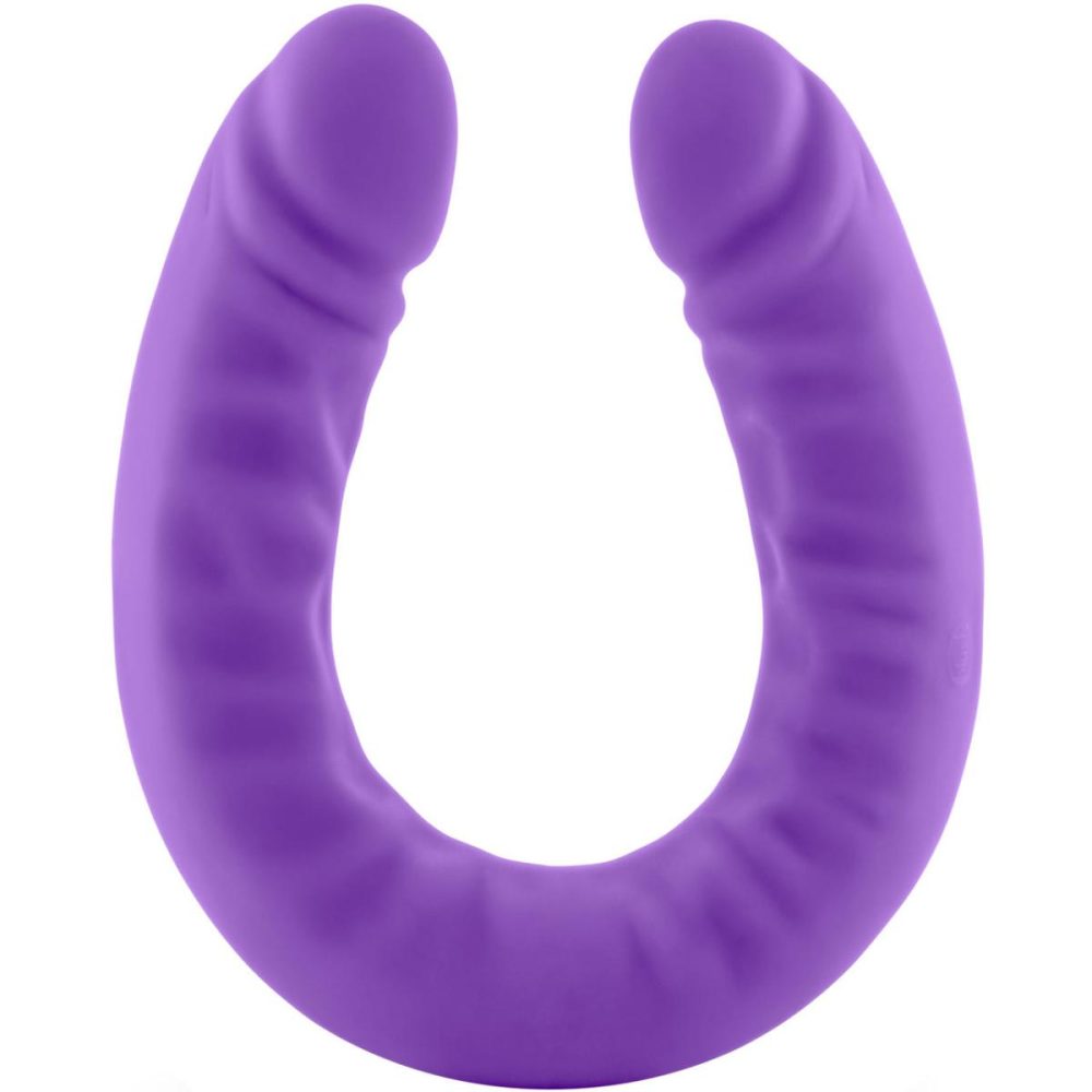 Dildos, Buffers & Grinders | Ruse 18 inch Silicone Slim Double Dong by Novelties – Purple