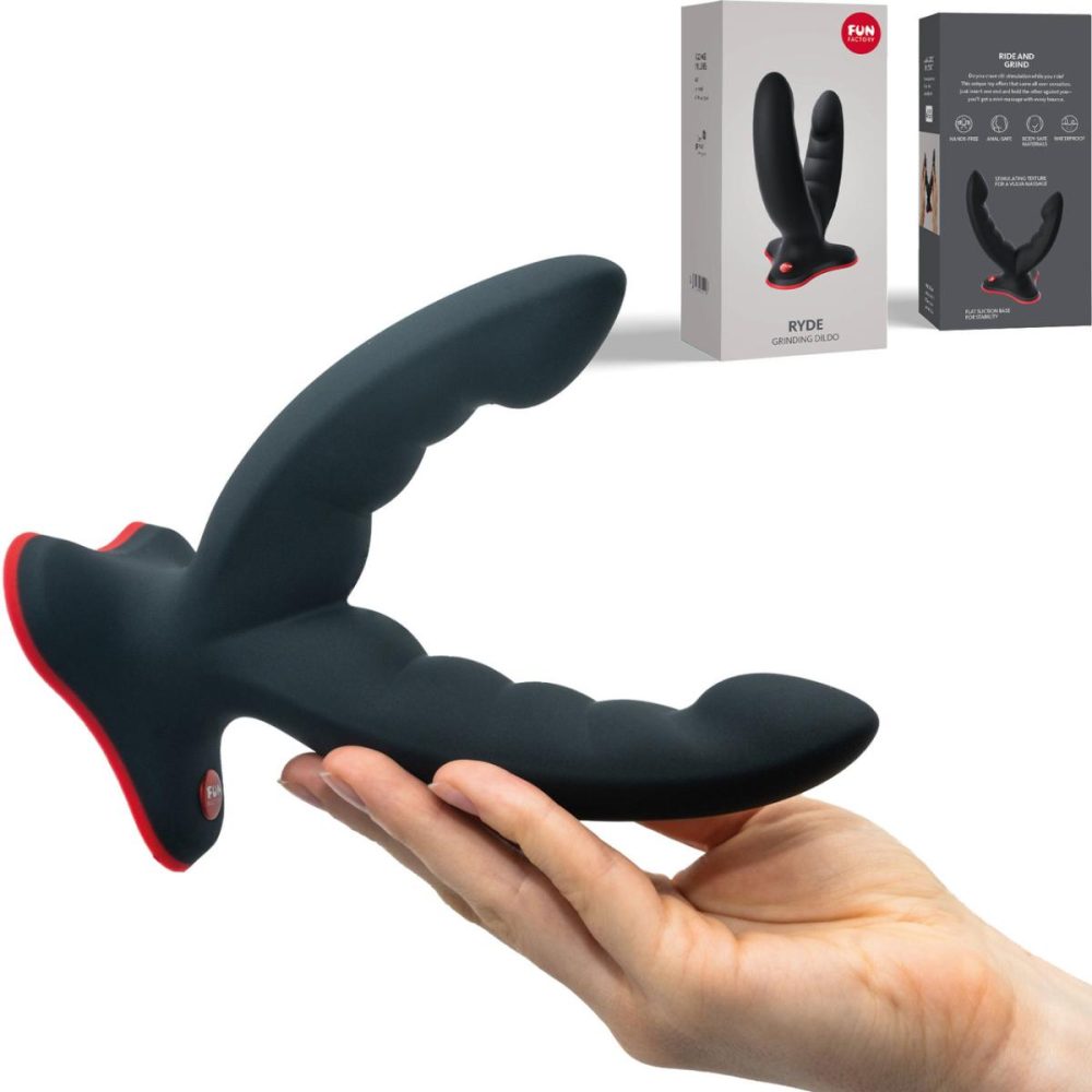 Dildos, Buffers & Grinders | RYDE Silicone Grinding Dildo – Black