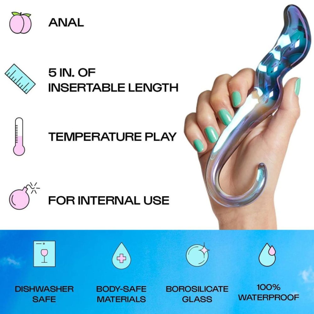 Dildos, Buffers & Grinders | Stellar Glass G-Spot & P-Spot Dildo